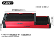 悍将冷排駻匠电脑水冷散热器，冷凝器紫铜管水冷，排240360换热器