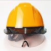 国标施工高级安全帽abs工地，男工程领导建筑防护头盔l印字白蓝红色