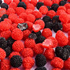 乐潮树莓味软糖橡皮糖红黑色颜值高甜蜜个性儿童糖果散装蛋糕装饰