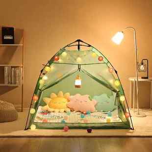 宝宝床上儿童帐篷室内玩具屋小房子，速开户外露营男孩女孩自动帐蓬