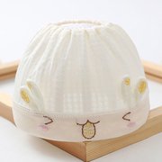 婴儿帽子夏季薄款宝宝囟门帽，0一6月新生儿，胎帽护卤门帽婴幼儿夏天