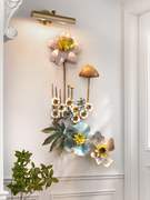欧式客厅墙面装饰挂件创意立体铁艺花朵壁饰墙饰玄关餐厅墙壁挂饰