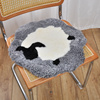 德家 堡椅垫坐垫纯羊毛椅子垫办公室茶椅座垫木椅餐椅冬季羊毛垫
