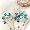 23年韩国奢华s家水晶，孔雀发箍双股珍珠发饰头箍发卡t781原创设计