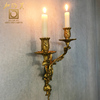 欧式壁灯烛台蜡烛架背景墙面烛台客厅摆设品玄关墙挂艺术全铜装饰