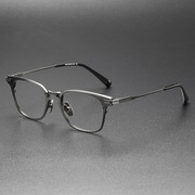 余文乐ditav潮蒂塔同款drx2068黑框方框男女，防蓝光纯钛眼镜框架