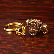 麒麟黄铜貔貅钥匙扣挂件吊坠饰品，男女生日礼物汽车吊坠挂饰男女创
