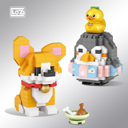 LOZ/俐智微小颗粒积木男女孩益智力拼装玩具动物模型儿童生日礼物