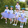 女童紫色蓬蓬裙六一儿童纱裙，表演服夏季套装，小学生幼儿园毕业礼服