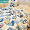 哆啦a梦毛毯儿童空调被子珊瑚绒小毯子婴儿盖毯学生幼儿园午睡毯