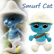 跨境俄罗斯smurfcat蓝精灵猫，毛绒玩具搞怪趣味公仔玩偶
