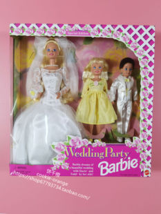 发 Barbie Wedding Party 1994 绝版婚礼派对芭比娃娃