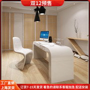 弧形书桌钢琴烤漆电脑桌，家用书桌现代简约办公桌个性老板桌经理桌