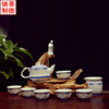 景德镇市陶瓷手绘青花玲珑茶具高档办公室功夫喝茶套装家用泡茶壶