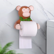 可爱卡通厕纸架卷纸筒，卫生间纸巾盒厕所纸巾，置物架创意挂架免打孔