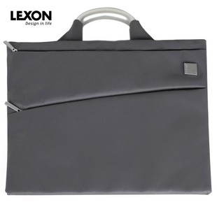 法国LEXON乐上手提包女士文件袋防泼水商务牛津布公文包LN322