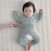 新生儿小宝宝春秋纯棉，无骨婴儿长袖高腰，护肚套装婴幼儿打底睡衣服