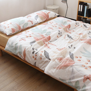海棠美式欧式风植物森系全棉床单被套纯棉被罩床笠可三四件套
