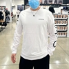 CK/Calvin Klein 男士秋季新款潮流LOGO刺绣纯棉透气圆领长袖T恤