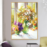 餐厅十字绣花卉系列2023线绣客厅小件家用欧式自己绣油画手工