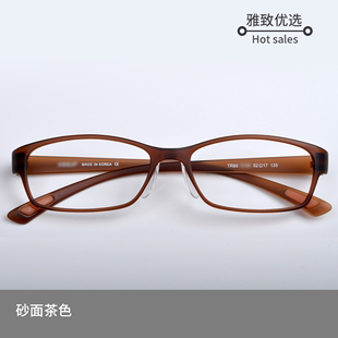 韩国进口TR90超轻高鼻托眼镜架配高度近视女款潮男士眼镜框防蓝光