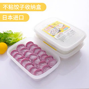 sanada日本进口冰箱收纳盒饺子盒速冻保鲜盒食品保鲜盒1.5L