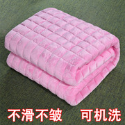 冬季珊瑚绒床单毛毯铺床毯子，双人加绒法兰绒，加厚绒毯单人学生宿舍