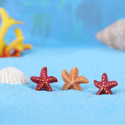 微景观海景造景公仔树脂动物小摆件 创意diy摄影可爱五角海星装饰