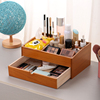 木质化妆品收纳盒桌面文具办公用品彩妆护肤品置物收纳抽屉式