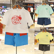 速干THE NORTH FACE北面儿童运动套装韩国24年夏季短袖+短裤