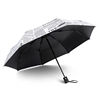 芒仓折叠雨伞创意个性报纸伞，黑胶防晒晴雨两用伞八骨-自动款自晴
