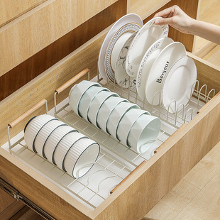 厨房碗碟架沥水架收纳层架整体橱柜碗架碗盘置物架放碗碟子盘子收