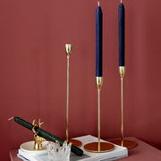 北欧蜂窝蜡烛创意铁艺烛台，轻奢烛光晚餐道具浪漫餐厅装饰品摆件