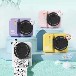 儿童相机可拍照可打印p2热敏纸，数码学生拍立得相机玩具