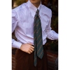 UG男装品牌 亚麻桑蚕丝混纺 肌理感 意式手工卷边领带3 fold tie
