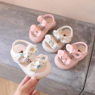 女宝宝凉鞋春夏款0-1-2岁婴儿，软底学步鞋夏季公主，鞋女童防滑鞋子