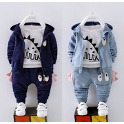 男童装秋款三件套装婴儿童小男孩衣服男宝宝长袖外套1-2-3-4岁潮