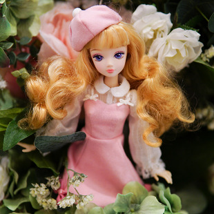 可儿娃娃时装周贝雷帽，时装公主换装娃娃女童，玩具礼物多关节