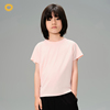 dodopoli儿童凉感贴合t恤男女童，弹力运动速干短袖，夏款纯色圆领t恤