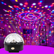 9色水晶魔球LED舞台灯光KTV激光灯婚庆酒吧包房带声控MP3蓝牙音响
