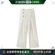 日本直邮frayi.d女士时尚，侧腰带海军风宽松直筒裤舒适高腰设计