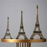 巴黎埃菲尔铁塔摆件铁艺建筑物模型家居饰品酒柜装饰品小摆设北欧