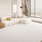 现代简约北欧ins风地毯客厅，灰色高级轻奢沙发2023卧室地