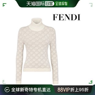 香港直发fendi女士白色天鹅绒，和粘胶纤维毛衣fzx713ahedf1fle