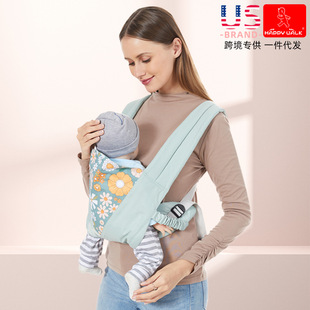 婴儿背带宝宝背巾初生儿四季可用简易双肩背带，多功能四爪背袋