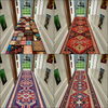 摩洛哥客厅地毯家用走廊，过道楼梯地毯卧室床边毯入户门垫玄关地垫