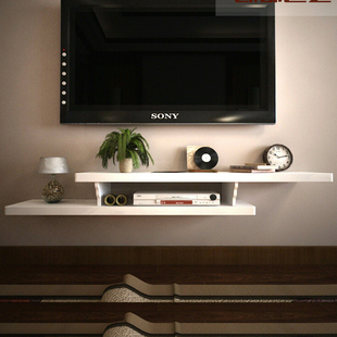 创意小户型壁挂电视柜卧室，墙上置物架客厅电视墙，挂架欧式机顶盒架
