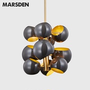 马斯登现代简约创意个性灯葡萄串艺术灯餐厅吊灯吧台灯设计师灯具