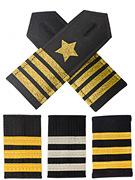 长短臂章肩章套式领章标志保安制服，配件物业礼宾服金属星礼仪可定