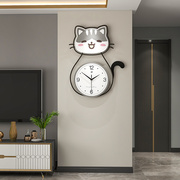 网红客厅钟表个性创意时钟挂墙家用餐厅玄关装饰现代简约挂钟